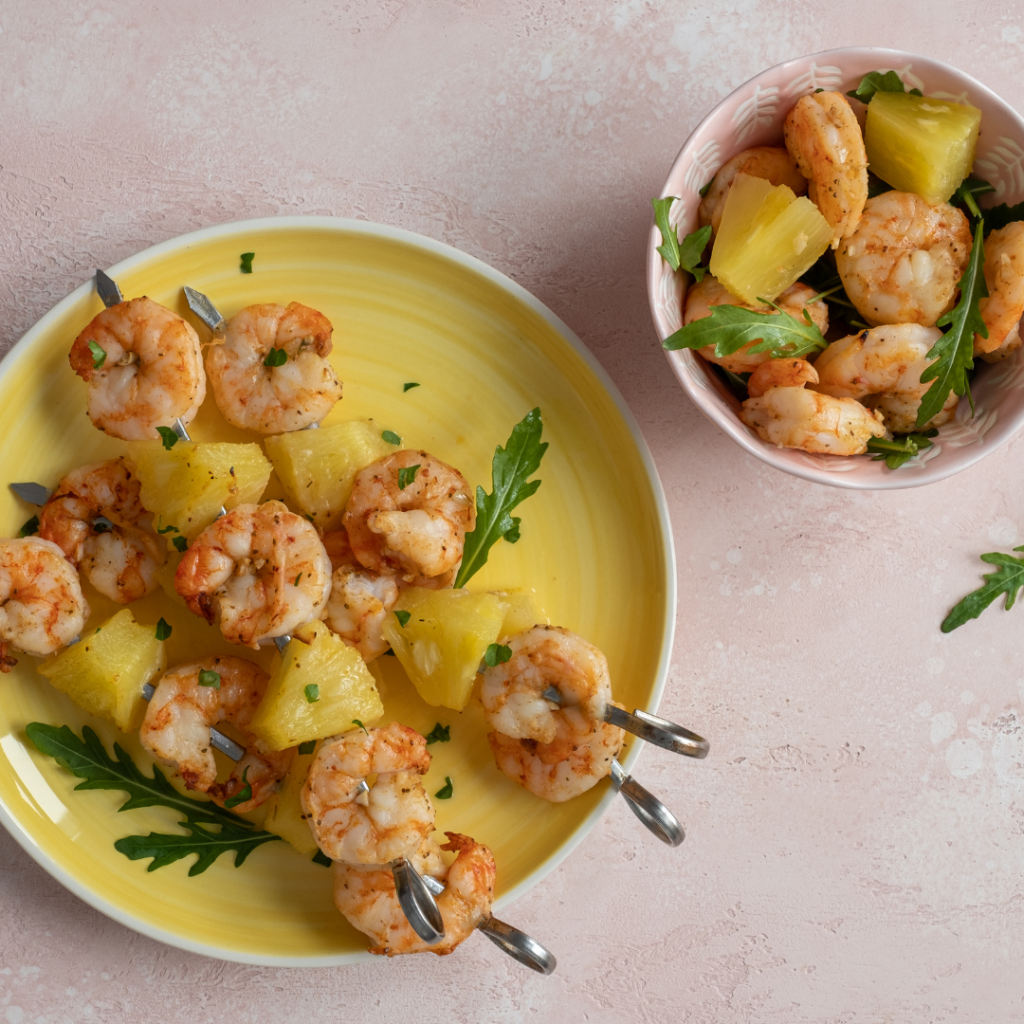 Grilled Shrimp and Pineapple Skewers