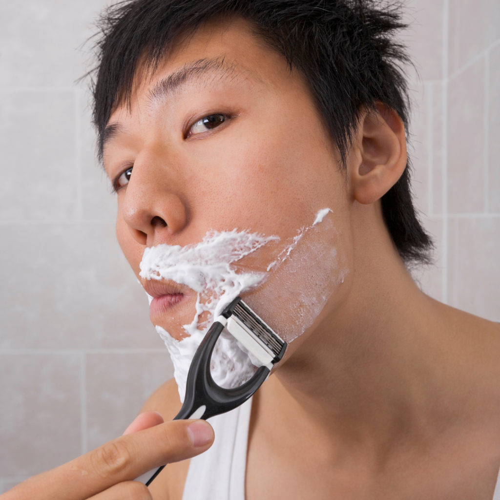 Many men shave regularly, which can lead to skin irritation, razor burn, and ingrown hairs.