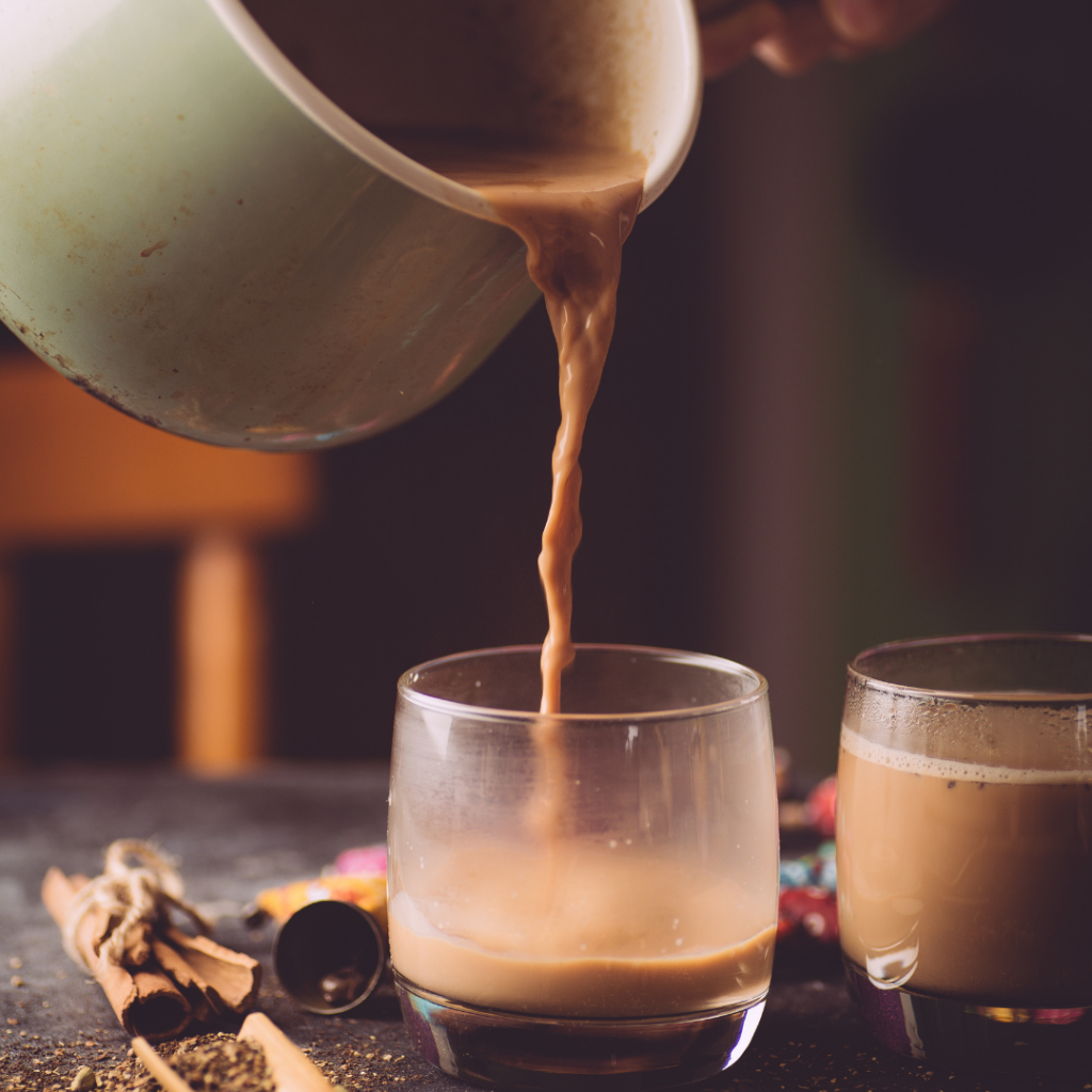 Pour the Tea into a cup and enjoy warm.