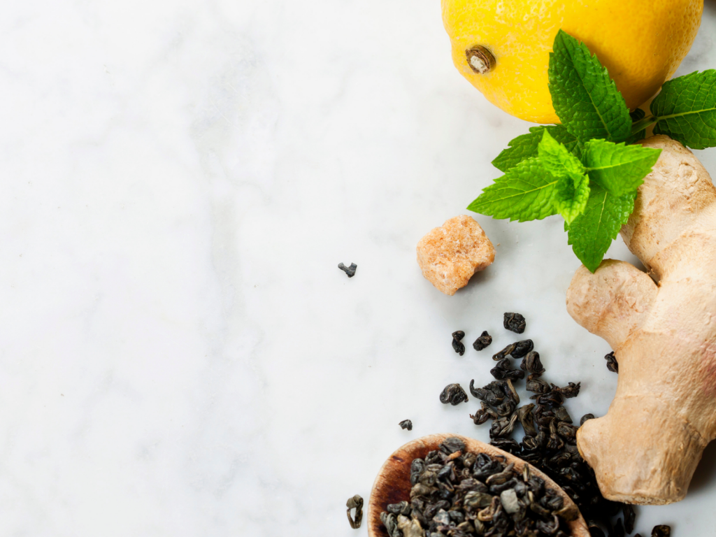 This tea brings together a blend of dynamic ingredients, each chosen for their unique contribution to your health and wellness. Ginger, a time-honored root, helps support healthy digestion and provides soothing comfort after meals. Mint infuses the tea with a calming aroma and refreshing flavor, helping you unwind with every sip. Fresh lemon juice adds a burst of vitamin C, a powerful antioxidant that protects your body’s cells and provides the tea a vibrant taste
